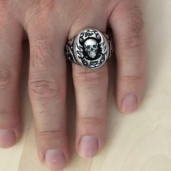 925 For Give Skull Ring - Picture 5 of 5